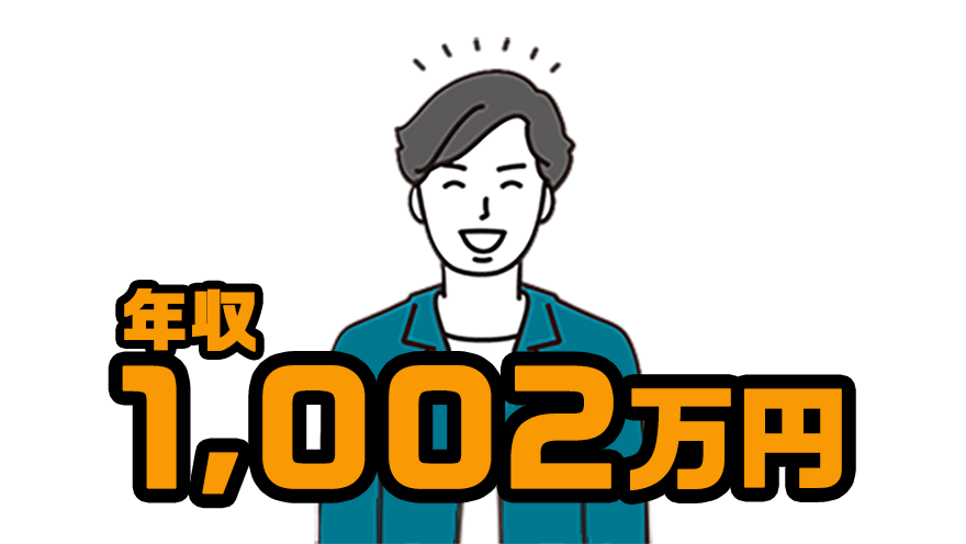 年収1,002万円
